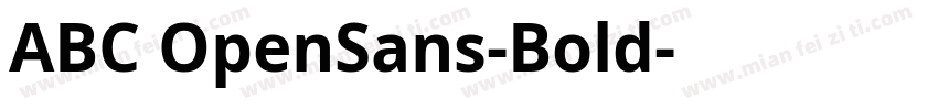 ABC OpenSans-Bold字体转换